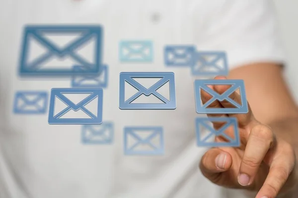 Mail Communicatie Verbindingsbericht Aan Mailing — Stockfoto