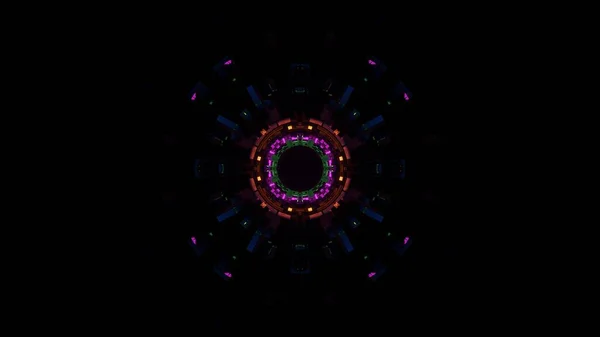 Siyah Arkaplandaki Renkli Lazer Işıklarının Grafik Çizimi — Stok fotoğraf