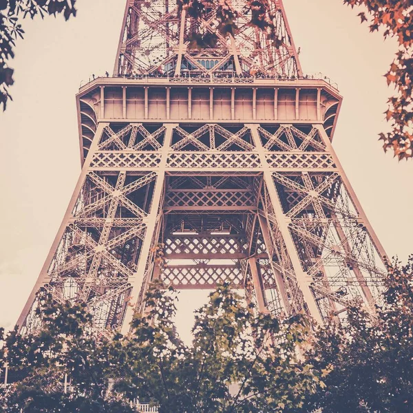 Der Eiffelturm Paris Frankreich Großartig Als Hintergrund — Stockfoto