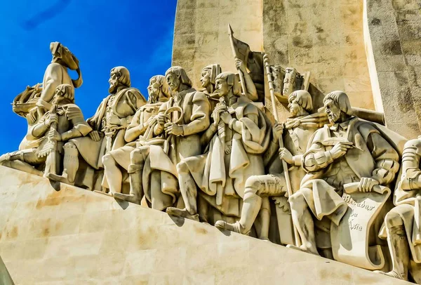 Lizbon Portekiz Deki Padrao Dos Descobrimentos Anıtı — Stok fotoğraf