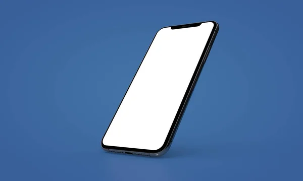 Smartphone Digital Isolated Background Blue — Stock Photo, Image
