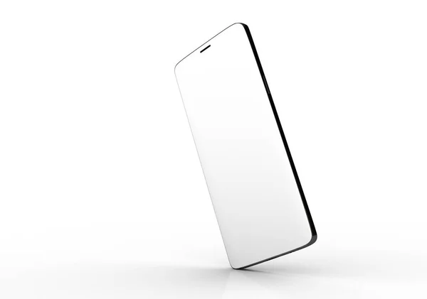 Novo Mockup Smartphone Celular Realista Com Tela Branco Illustratio — Fotografia de Stock