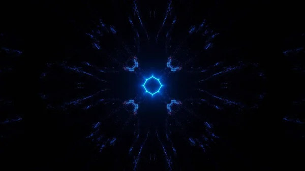 Eine Grafische Darstellung Blauer Laserlichter Perfekt Für Einen Digitalen Hintergrund — Stockfoto