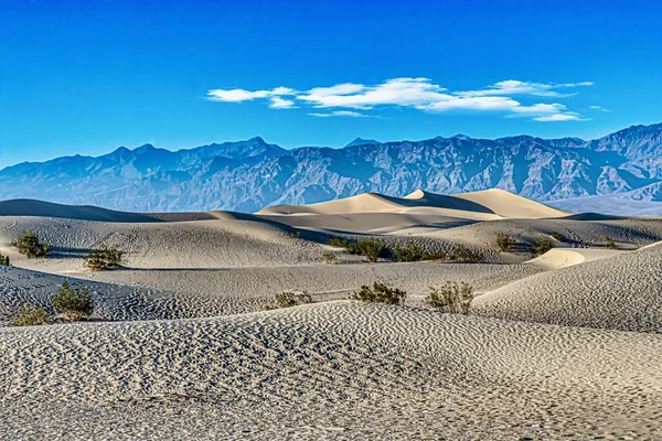 Uma Bela Foto Mesquite Flat Sand Dunes Death Valley National — Fotografia de Stock