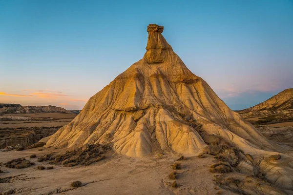 Vista Affascinante Della Formazione Rocciosa Durante Tramonto Nel Deserto Las — Foto Stock