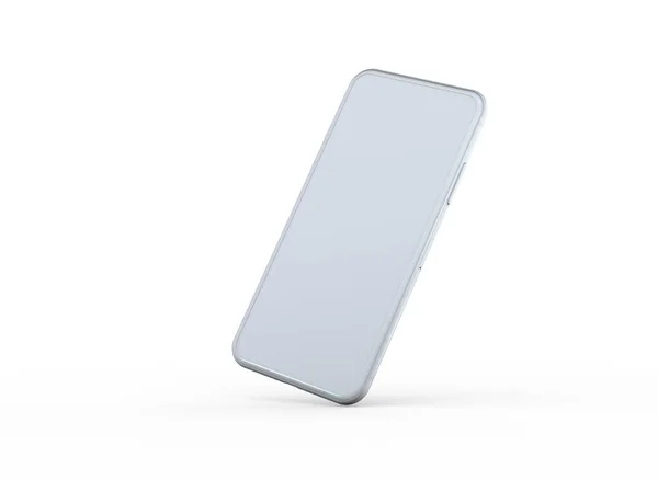 Smartphone Med Blank Skärm Isolerad Flat — Stockfoto