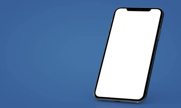 スマートフォンのデジタル孤立3D背景青 — ストック写真