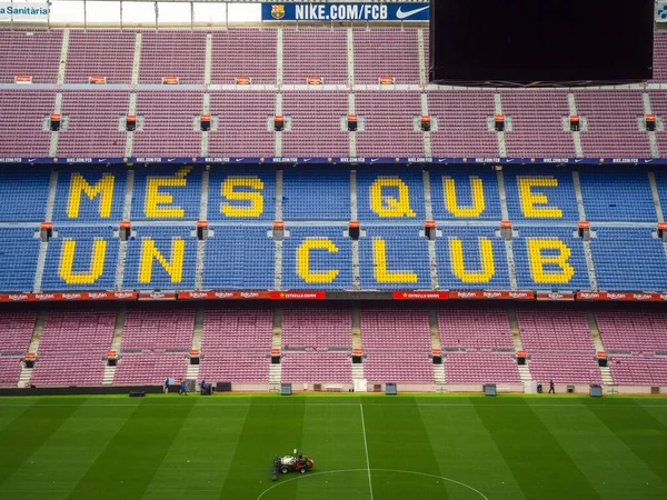 Barcelona Spain August 2018 View Field Tribunes Camp Nou Arena — 图库照片