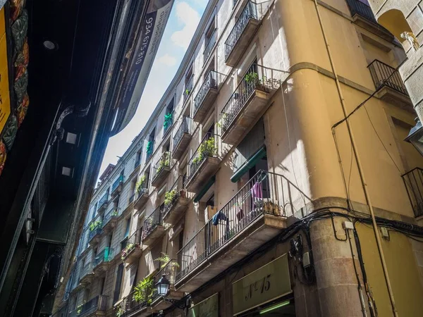 Barcelona Spain Aug 2018 Ancient Streets Barrio Gotico Centre Old — Stock Photo, Image