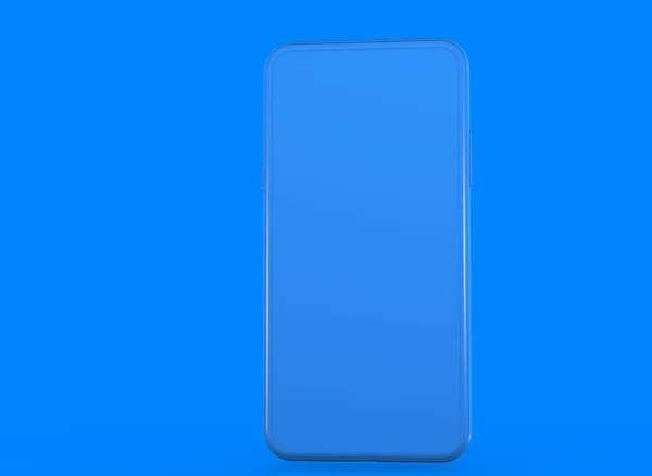 New Smartphone Blank Screen Isolated Flat — Stock Photo, Image