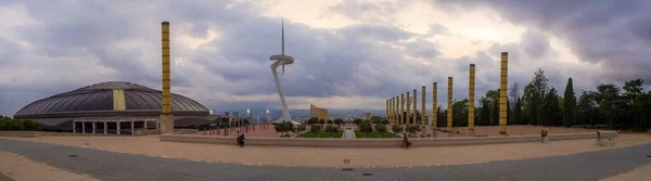 バルセロナ スペイン 2018年8月30日 モンジュイックの丘 バルセロナ カタルーニャのオリンピック公園の風光明媚で不可欠な建築 — ストック写真