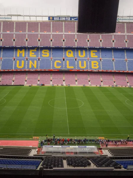 Barcelona Spain August 2018 View Field Tribunes Camp Nou Arena — 图库照片