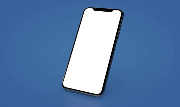 Smartphone Ψηφιακή Απομονωμένη Φόντο Μπλε — Φωτογραφία Αρχείου