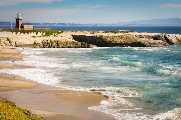 Eine Schöne Aufnahme Vom Lighthouse Field State Beach Santa Cruz — Stockfoto
