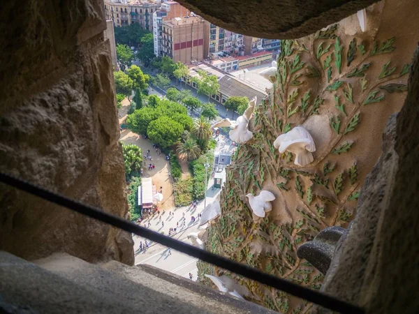 Barcelona España Agosto 2018 Vista Barcelona Desde Alto Sagrada Familia —  Fotos de Stock