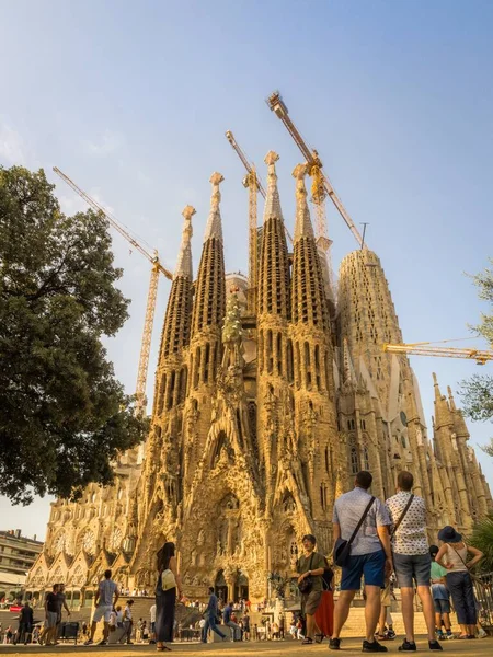 Barcelona Spain Aug 2018 Sagrada Familia Cathedral Designed Architect Gaudi — Stock Photo, Image