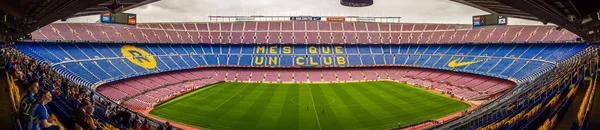 Barcelona Espanha Ago 2018 Vista Interior Panorâmica Estádio Camp Nou — Fotografia de Stock