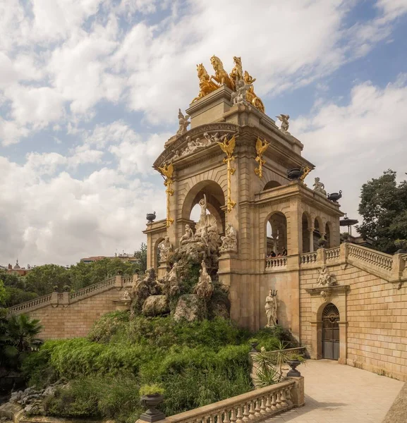 Barcelona España Agosto 2018 Fuente Parc Ciutadella Barcelona — Foto de Stock