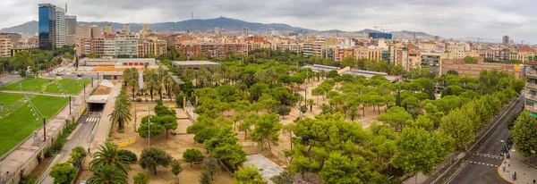 Barcelona España Agosto 2018 Vista Del Edificio Las Arenas Plaza — Foto de Stock