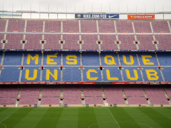 Barcelona Spain August 2018 View Field Tribunes Camp Nou Arena — 图库照片