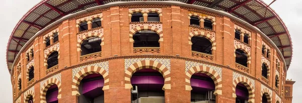 Barcelona Spanyolország Aug 2018 Kilátás Las Arenas Épület Bikagyűrű Barcelona — Stock Fotó