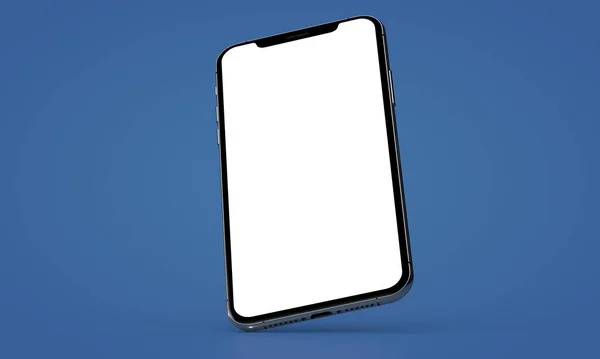 Smartphone Digital Isoliert Hintergrund Blau — Stockfoto