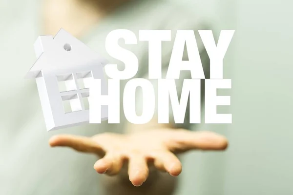 Stay Home Digital Stay Safe — стоковое фото