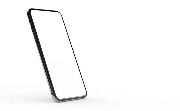 Nieuwe Realistische Mobiele Telefoon Smartphone Mockup Met Blanco Scree — Stockfoto
