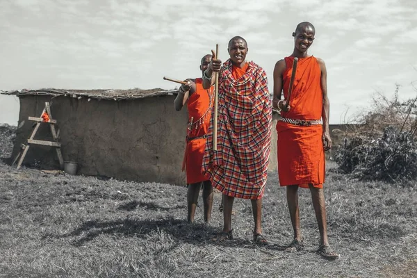 Masai Mara Kenya Αυγ 2018 Υπέροχοι Ντόπιοι Της Κένυας Φωτογραφίες — Φωτογραφία Αρχείου