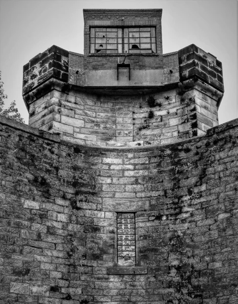 Disparo Vertical Penitenciaría Estatal Del Este Filadelfia Pennsylvania —  Fotos de Stock