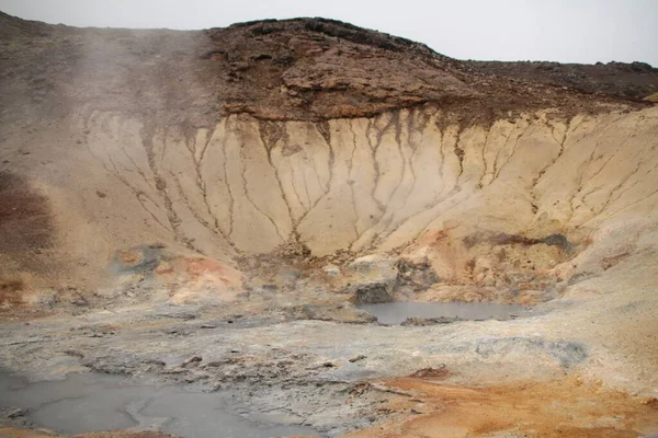 Hermoso Disparo Las Zonas Volcánicas Activas Islandia — Foto de Stock
