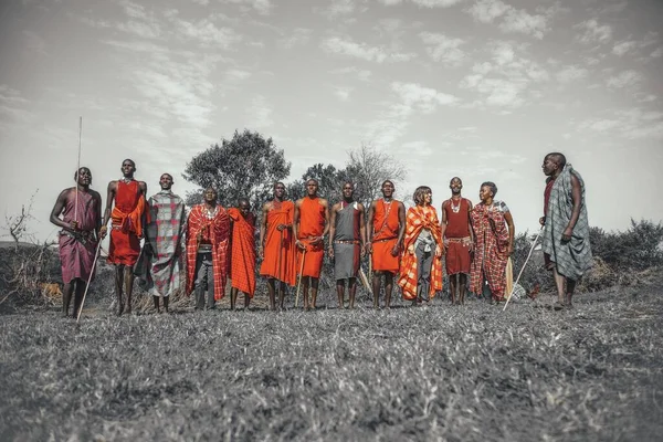 Masai Mara Kenya Αυγ 2018 Υπέροχοι Ντόπιοι Της Κένυας Φωτογραφίες — Φωτογραφία Αρχείου