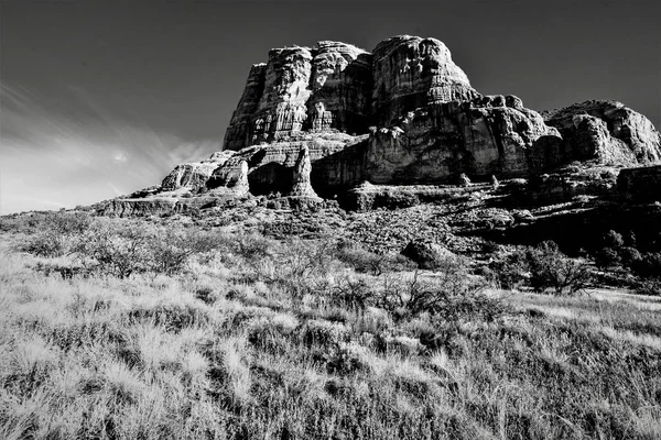 Úžasný Záběr Kamene Stupních Šedi Sedoně Arizoně — Stock fotografie