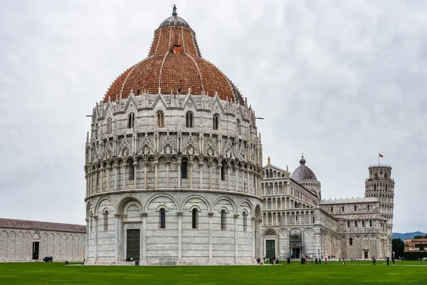 Pisa Kilisesi Katedrali Eğik Pisa Kulesi Toskana Talya — Stok fotoğraf