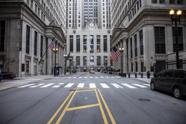 Chicago United States Mar 2020 Financial District Downtown Chicago Completely — Stock Photo, Image
