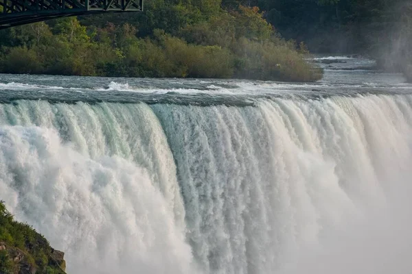 Piękny Widok Wspaniałych Wodospadów Niagra Zdobytych Kanadzie — Zdjęcie stockowe