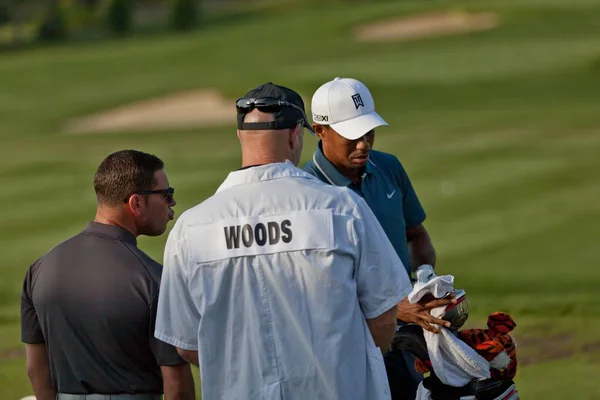 Dublino Stati Uniti Maggio 2013 Golfer Tiger Woods Con Suo — Foto Stock