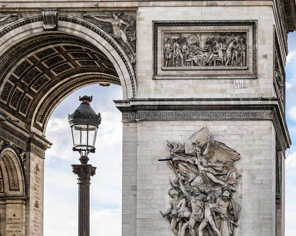 Famoso Arco Del Triunfo Histórico París Francia —  Fotos de Stock