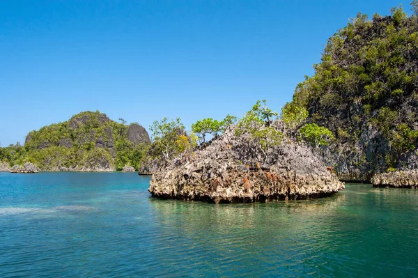 Der Wunderschöne Naturpark Piaynemo Ozean Aufgenommen Raja Ampat Fam Islands — Stockfoto