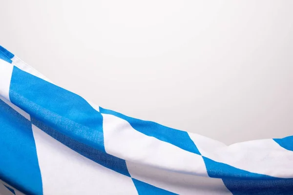 Baviera Bandeira Oktoberfest Azul Branco — Fotografia de Stock