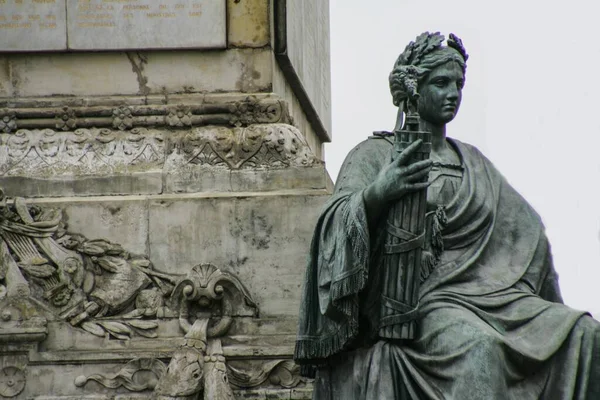 Una Statua Monumento Caduti Bruxelles Belgio — Foto Stock