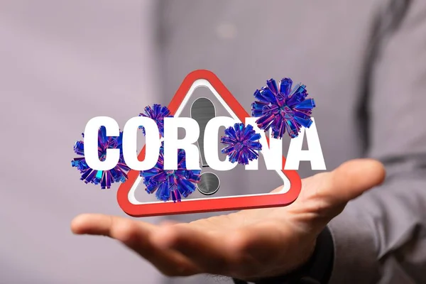Coronavirus Sfondo Astratto Genetica Medica Microrganismo Batteriologico — Foto Stock