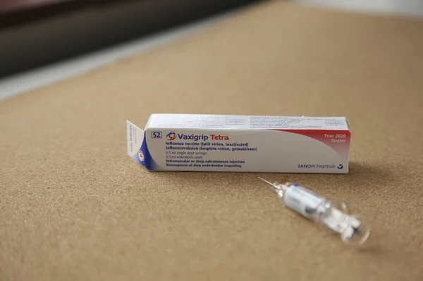 Kapstadt Südafrika April 2020 Vaxigrip Tetra Grippeimpfung Erkältungs Und Grippewelle — Stockfoto
