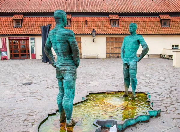 Prag Tjeckien Nov 2019 Kisstatyerna Dagen Staden Prag — Stockfoto