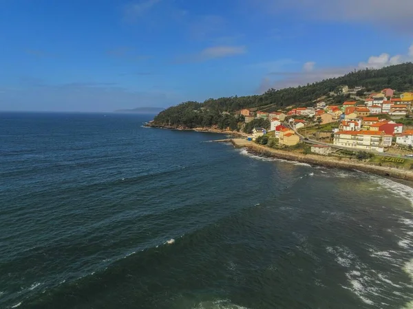 Ezaro Pueblo Con Playa Galicia España Foto Trágica —  Fotos de Stock