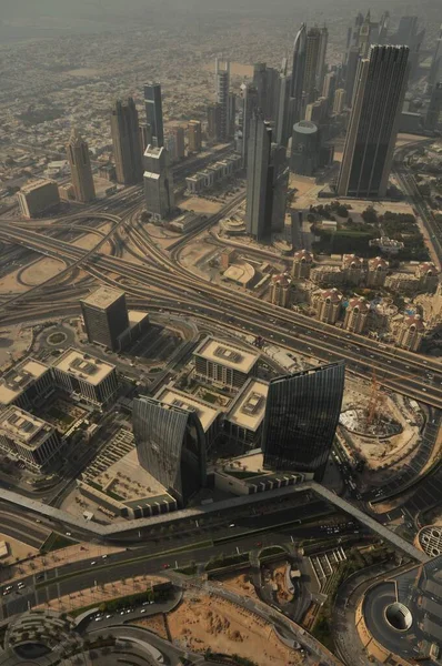 Wolkenkrabbers Van Stad Dubai Verenigde Arabische Emiraten Overdag — Stockfoto