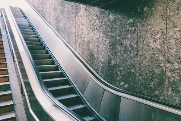 Escalier Vide Dans Réseau Métro Munich Chaque Jour Des Milliers — Photo