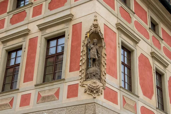 Prague Czech Republic Nov 2019 Statue Saint Wenceslas Facade Old — Stock Photo, Image