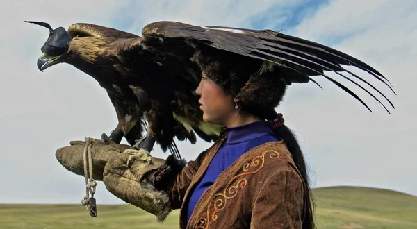 Ulgii Mongolia Липня 2019 Гори Алтай Монголія Вершник Національний Парк — стокове фото