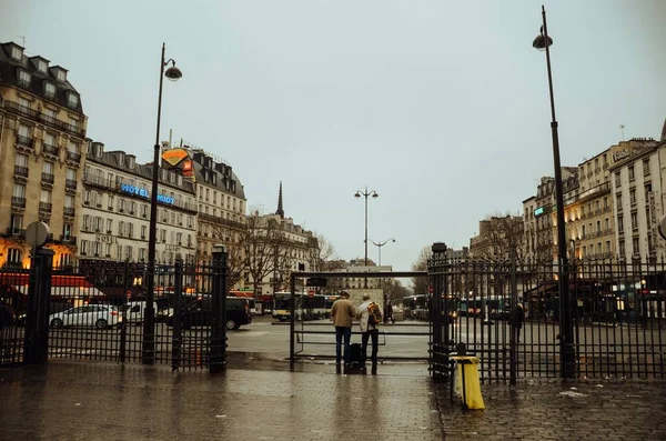 Paris France Apr 2020 Landscape Streets — 스톡 사진